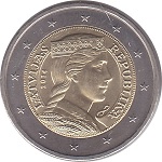 2 euro Lettland