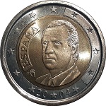 2 euro Spanien Juan Carlos v1