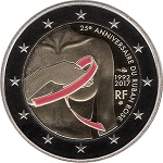 2017 - 25 Jahre des rosa Bands, Symbol des Kampfes gegen Brustkrebs (Farbe)