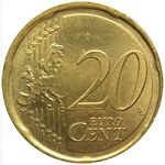 20-Cent-Münze mit Kartenfehler